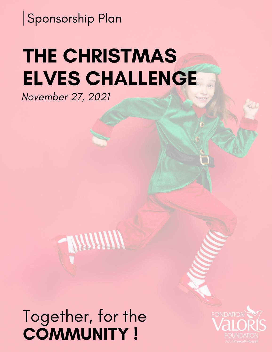 The Christmas Elves Challenge Sponsorship Plan 2021 by