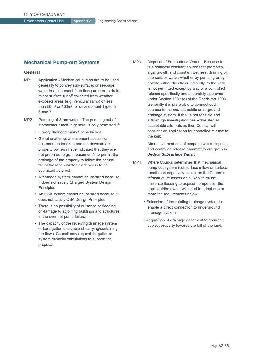 Appendix 2 - Engineering Specifications by cityofcanadabay - Issuu