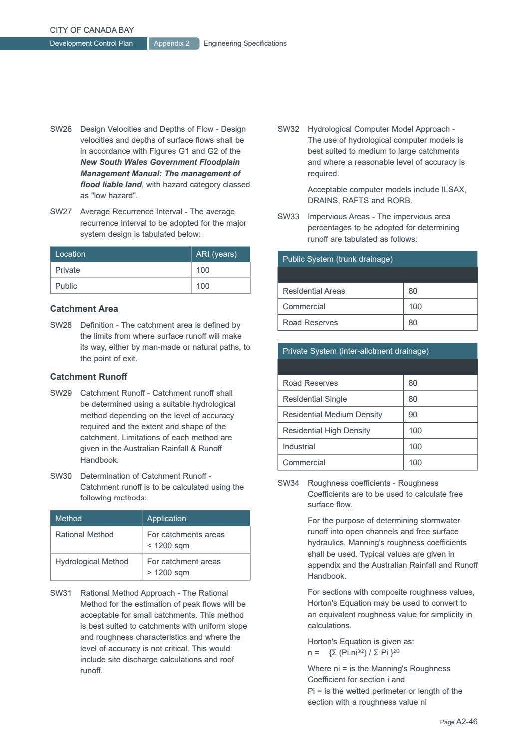 Appendix 2 - Engineering Specifications by cityofcanadabay - Issuu