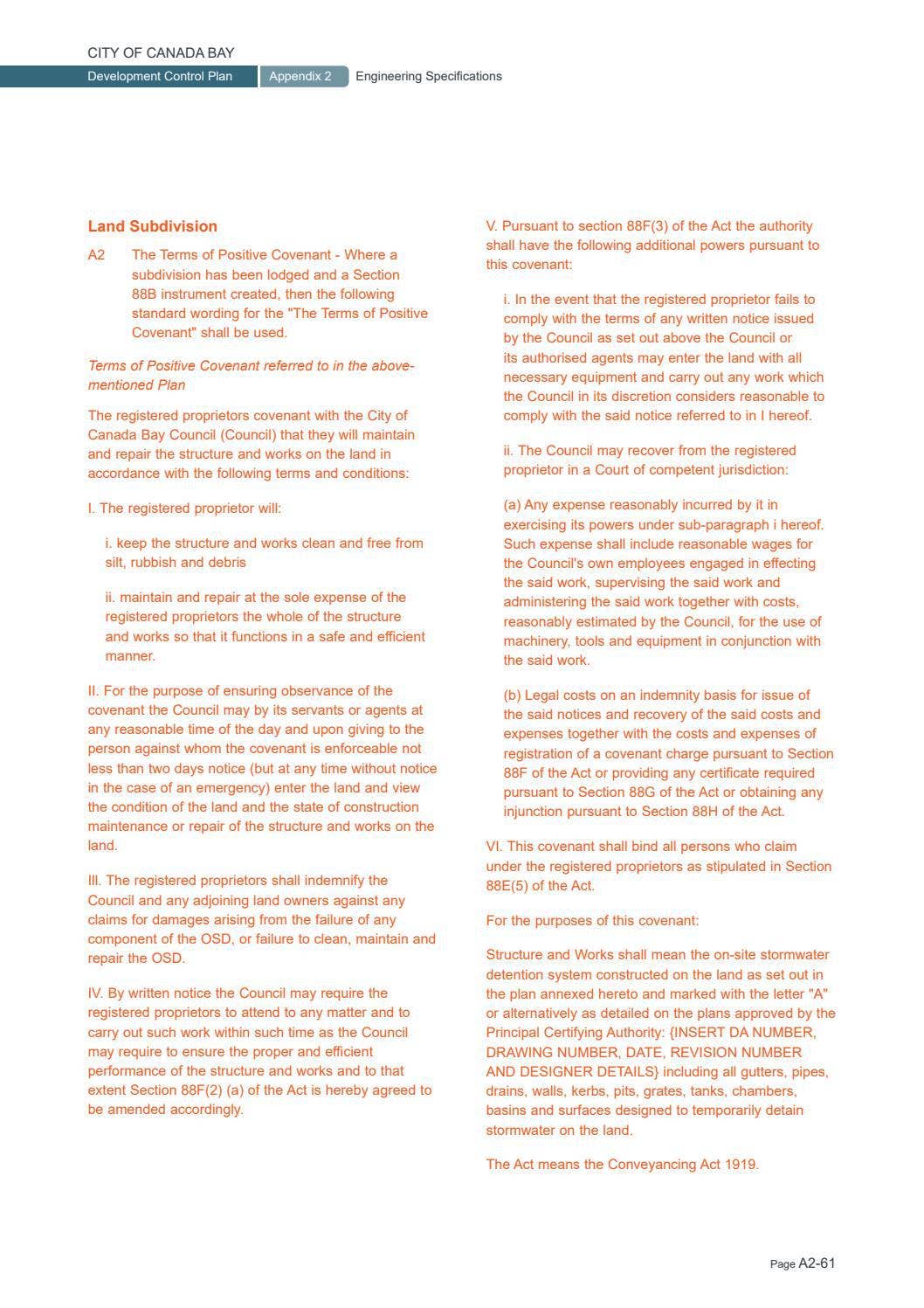 Appendix 2 - Engineering Specifications by cityofcanadabay - Issuu