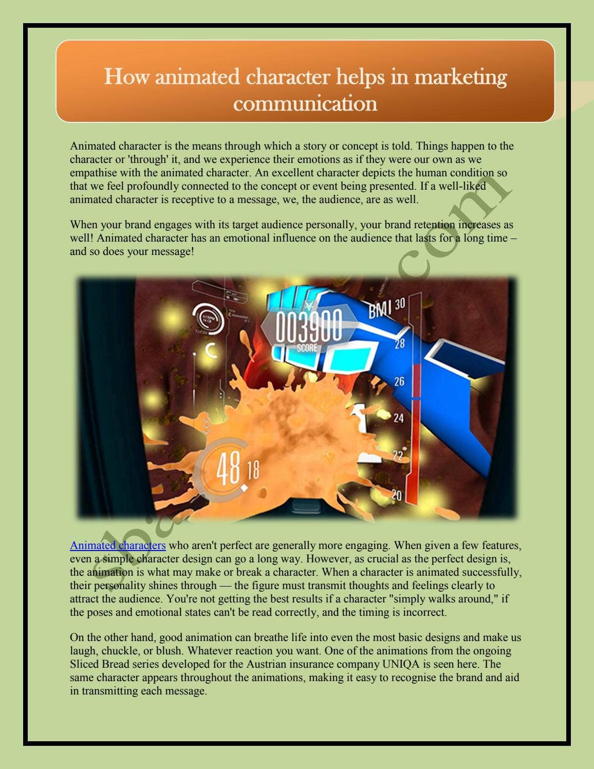 How animated character helps in marketing communication by sbanimation ...