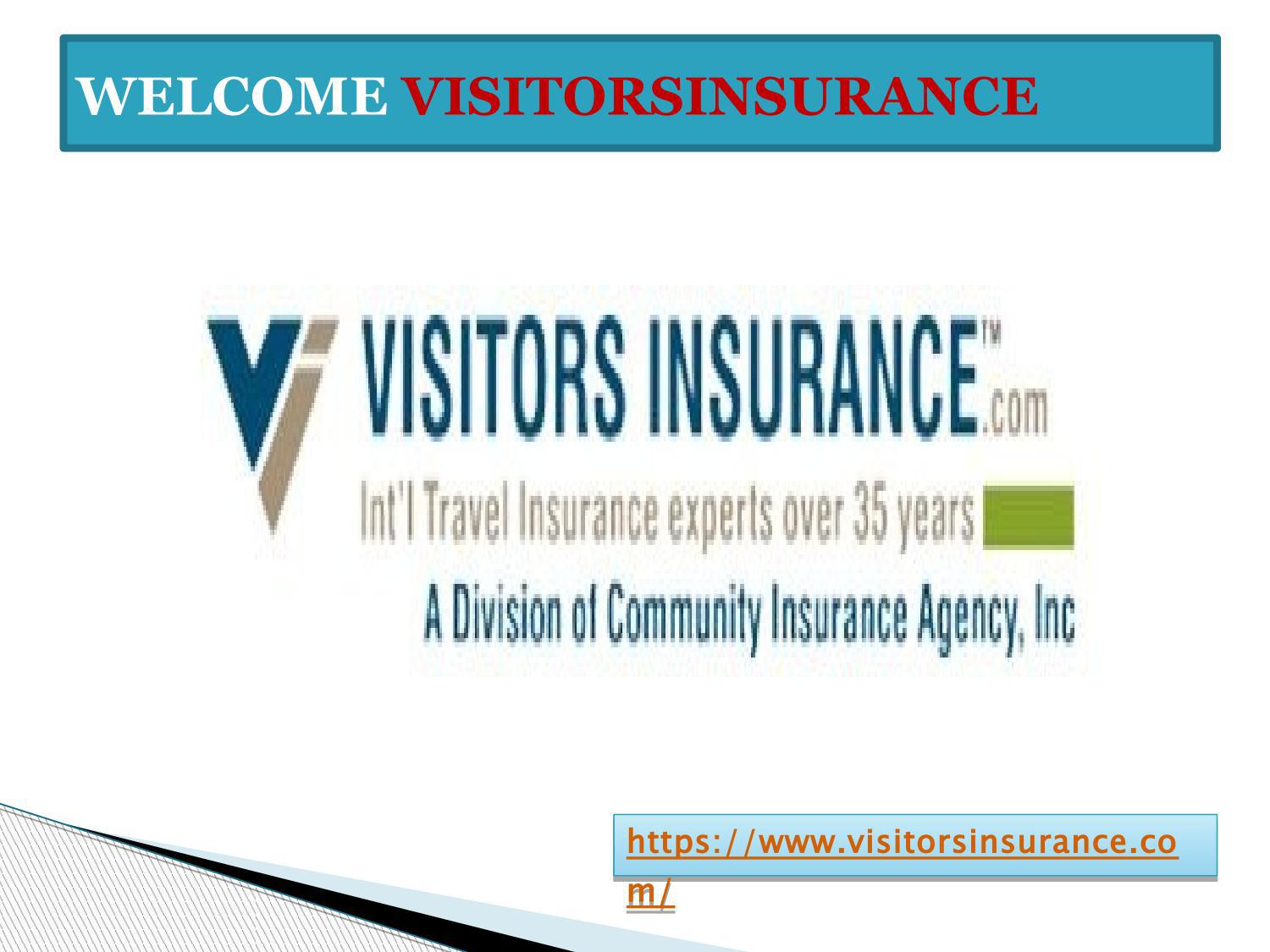 Check best Insurance overseas visitors health insurance for foreign
