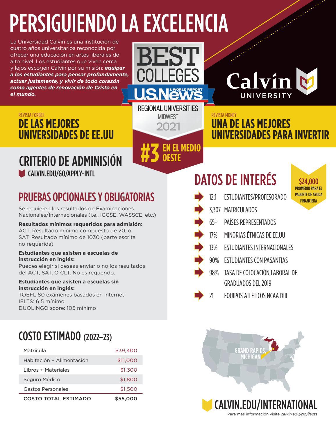 International Fact Sheet in Spanish 2021 by Calvin University Issuu
