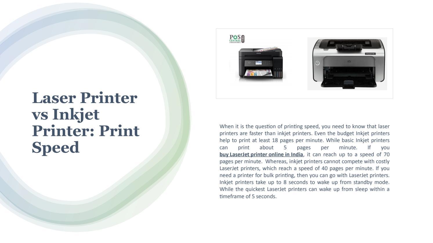 What is the Difference Between Inkjet and LaserJet Printers by Pos