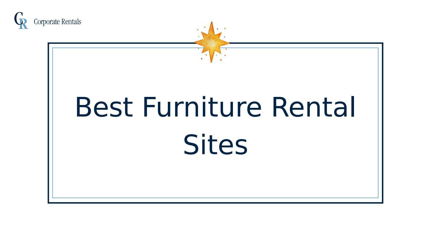 Best Furniture Rental Sites! by Corporate Rentals Issuu