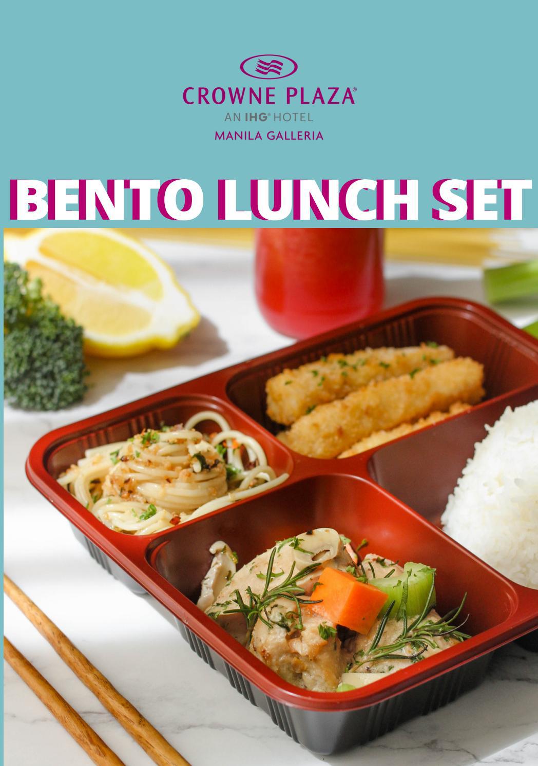 BENTO LUNCH SET CROWNE PLAZA MANILA GALLERIA OCTOBER 2021 by Crowne