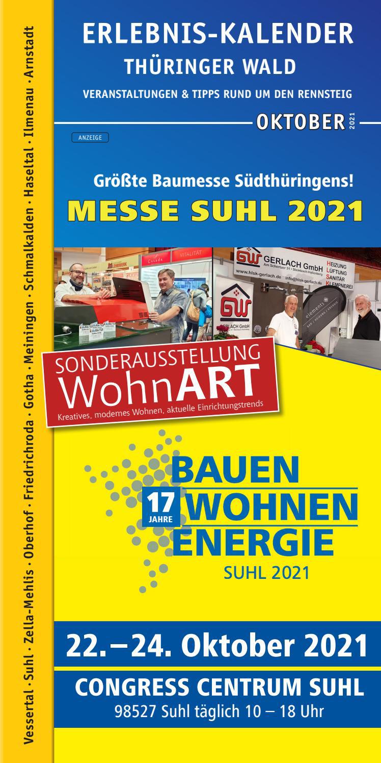 Erlebnis-Kalender Thüringer Wald Oktober 2021 by TiPs - Issuu