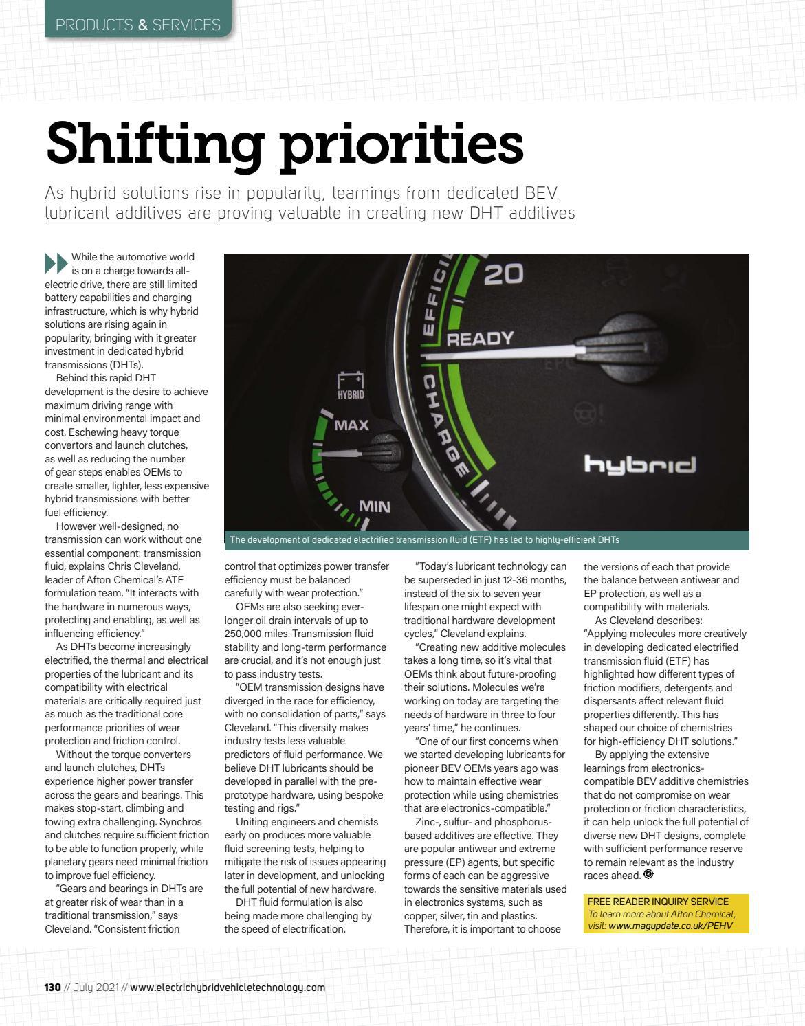 Shifting Priorities By Afton Chemical Issuu