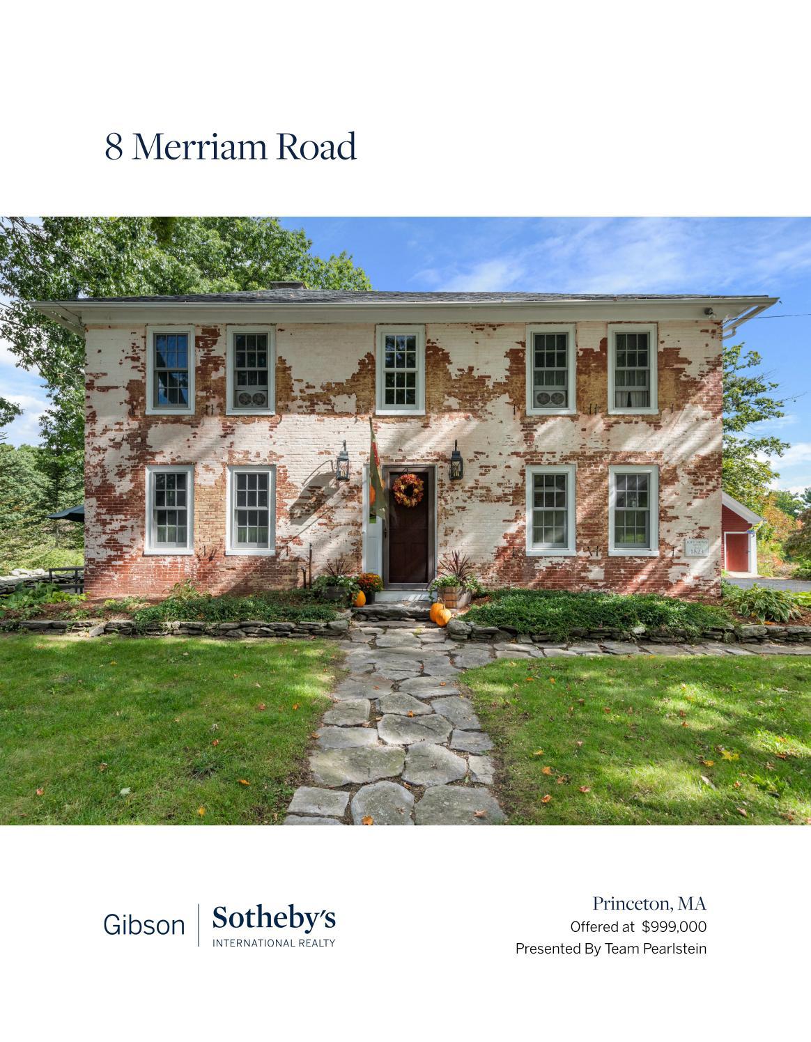 8 Merriam Road, Princeton by Gibson Sotheby's International Realty Issuu