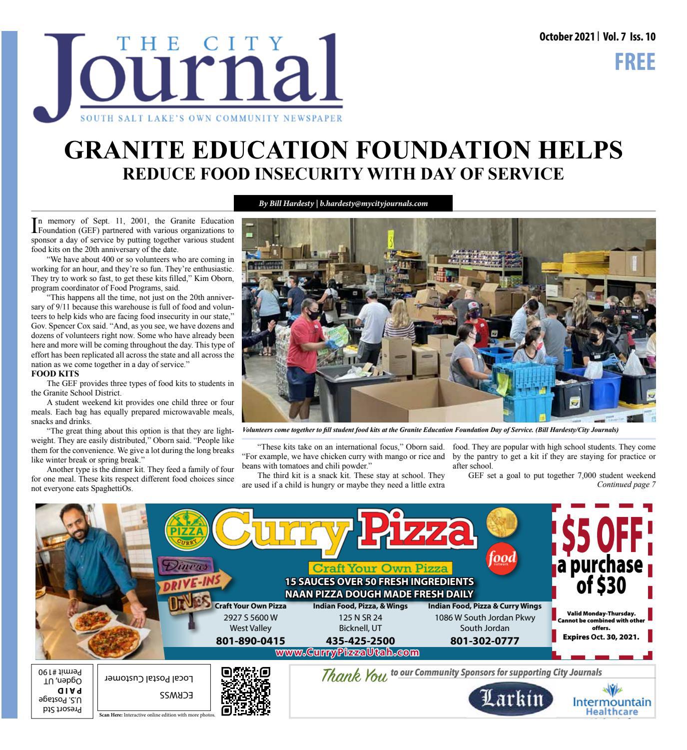 South Salt Lake Journal | October 2021 by The City Journals - Issuu