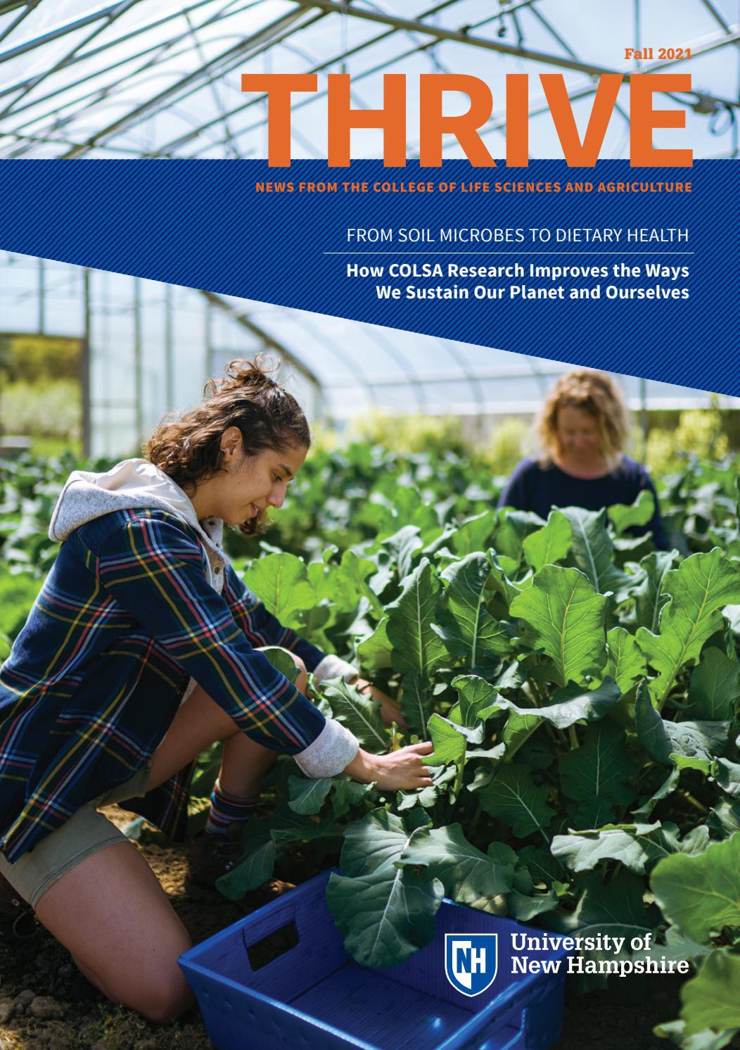 THRIVE Fall 2021 by UNH College of Life Sciences and Agriculture Issuu