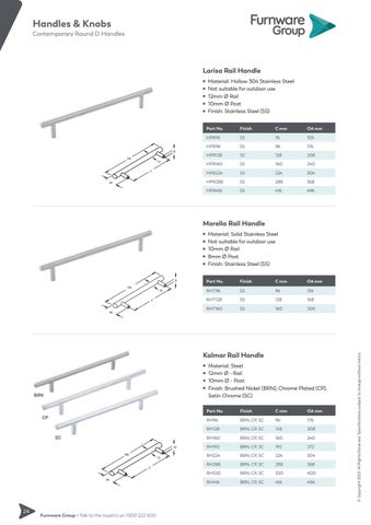 furnwaregroup 家具目录 · Furnware Group - Handles × Knobs 2019 第 12 页