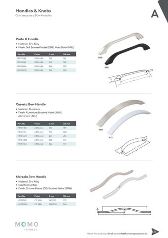 furnwaregroup 家具目录 · Furnware Group - Handles × Knobs 2019 第 13 页