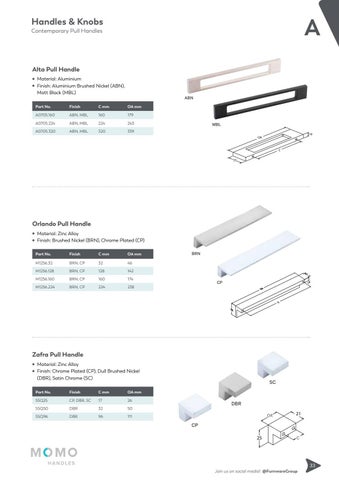 furnwaregroup 家具目录 · Furnware Group - Handles × Knobs 2019 第 21 页