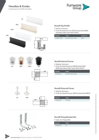 furnwaregroup 家具目录 · Furnware Group - Handles × Knobs 2019 第 24 页
