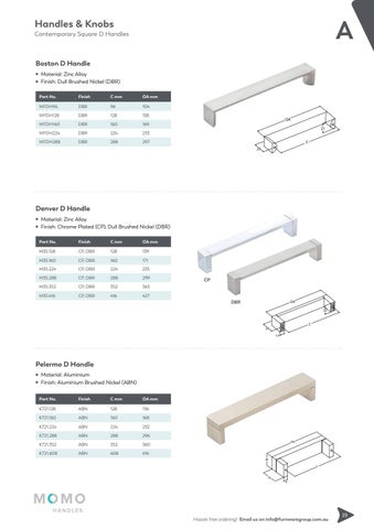 furnwaregroup 家具目录 · Furnware Group - Handles × Knobs 2019 第 7 页