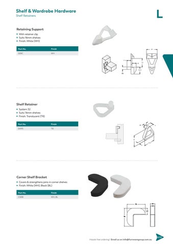 furnwaregroup 家具目录 · Furnware Group - 层架 × 衣柜 Hardware 2019 第 7 页