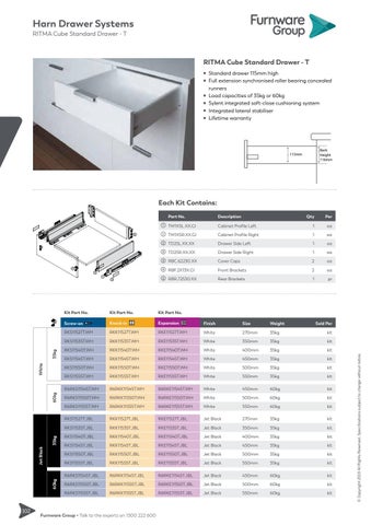 furnwaregroup 家具目录 · Furnware Group - Harn Drawer Systems 2019 第 12 页