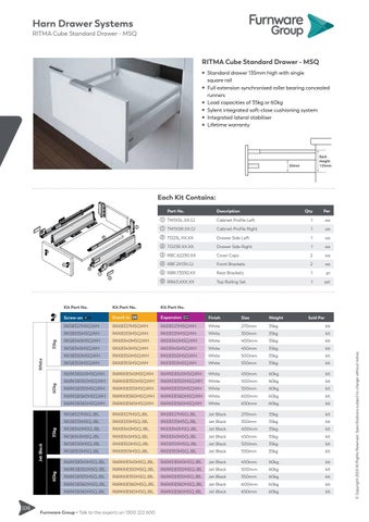 furnwaregroup 家具目录 · Furnware Group - Harn Drawer Systems 2019 第 16 页