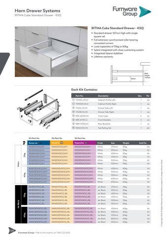 furnwaregroup 家具目录 · Furnware Group - Harn Drawer Systems 2019 第 18 页