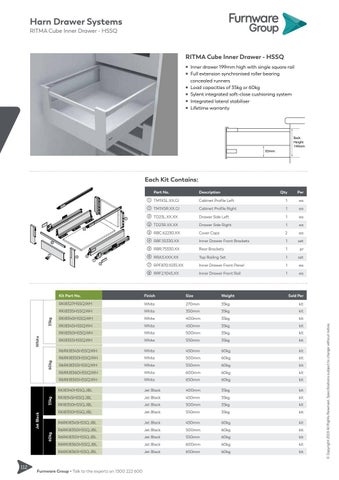 furnwaregroup 家具目录 · Furnware Group - Harn Drawer Systems 2019 第 22 页