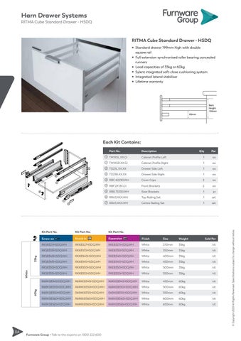 furnwaregroup 家具目录 · Furnware Group - Harn Drawer Systems 2019 第 24 页