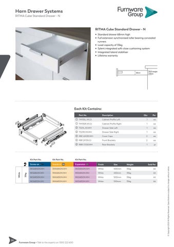 furnwaregroup 家具目录 · Furnware Group - Harn Drawer Systems 2019 第 6 页