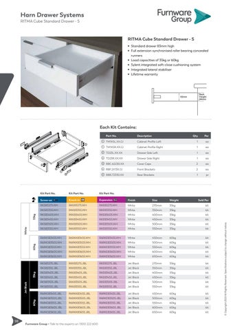furnwaregroup 家具目录 · Furnware Group - Harn Drawer Systems 2019 第 8 页