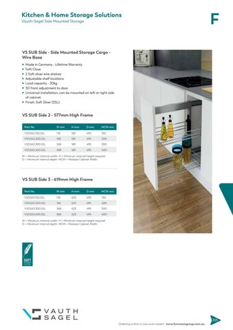 furnwaregroup 家具目录 · Furnware Group - 厨房 × 家居 收纳 Solutions 2019 第 11 页