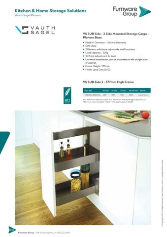 furnwaregroup 家具目录 · Furnware Group - 厨房 × 家居 收纳 Solutions 2019 第 4 页