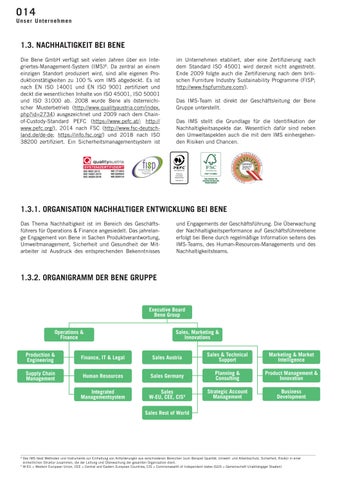 Bene Office 家具目录 · Nachhaltigkeitsbericht 2021 第 14 页