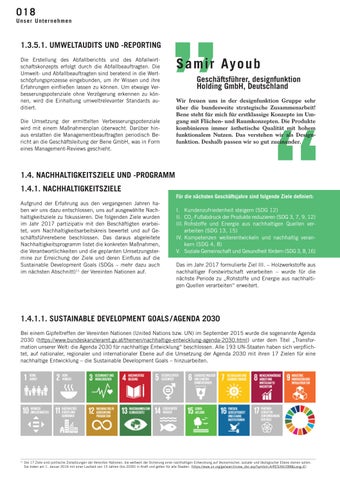 Bene Office 家具目录 · Nachhaltigkeitsbericht 2021 第 18 页