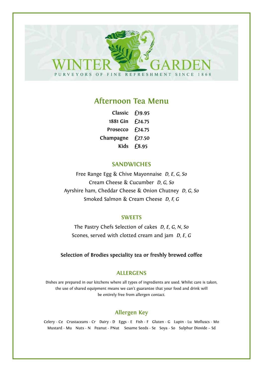 Winter Garden Afternoon Tea 2021 by Crieff Hydro Issuu