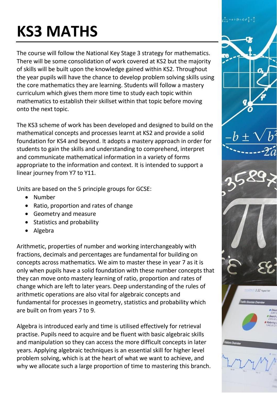 Mathematics KS3 20212022 by Schudio Issuu