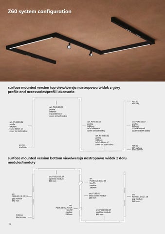 Z60 SYSTEM 灯饰目录 PL/ 英文 by Zaho Lighting 第 14 页