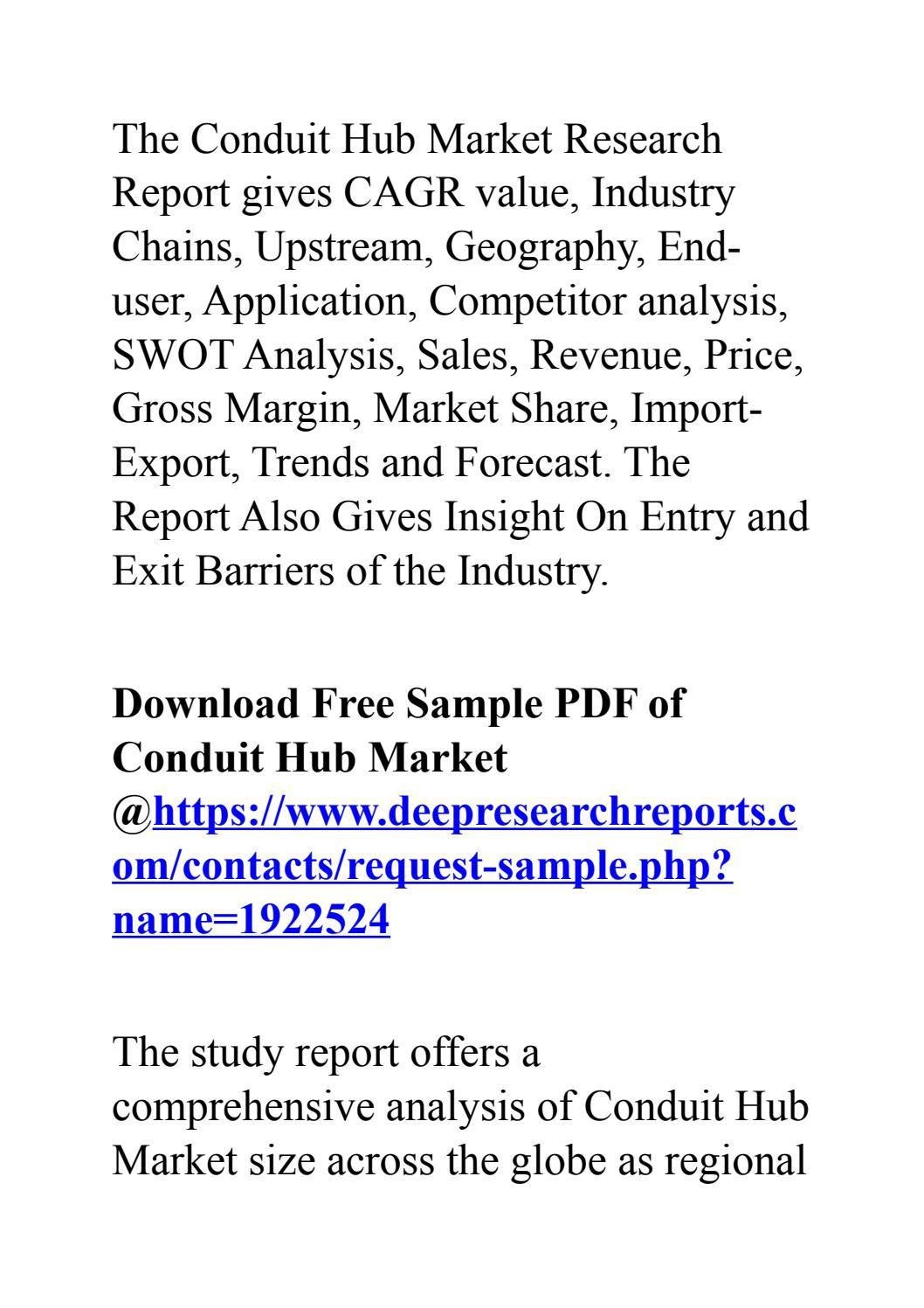 Conduit Hub Market Research Report 2021 to 2027 by marrykarl90 Issuu