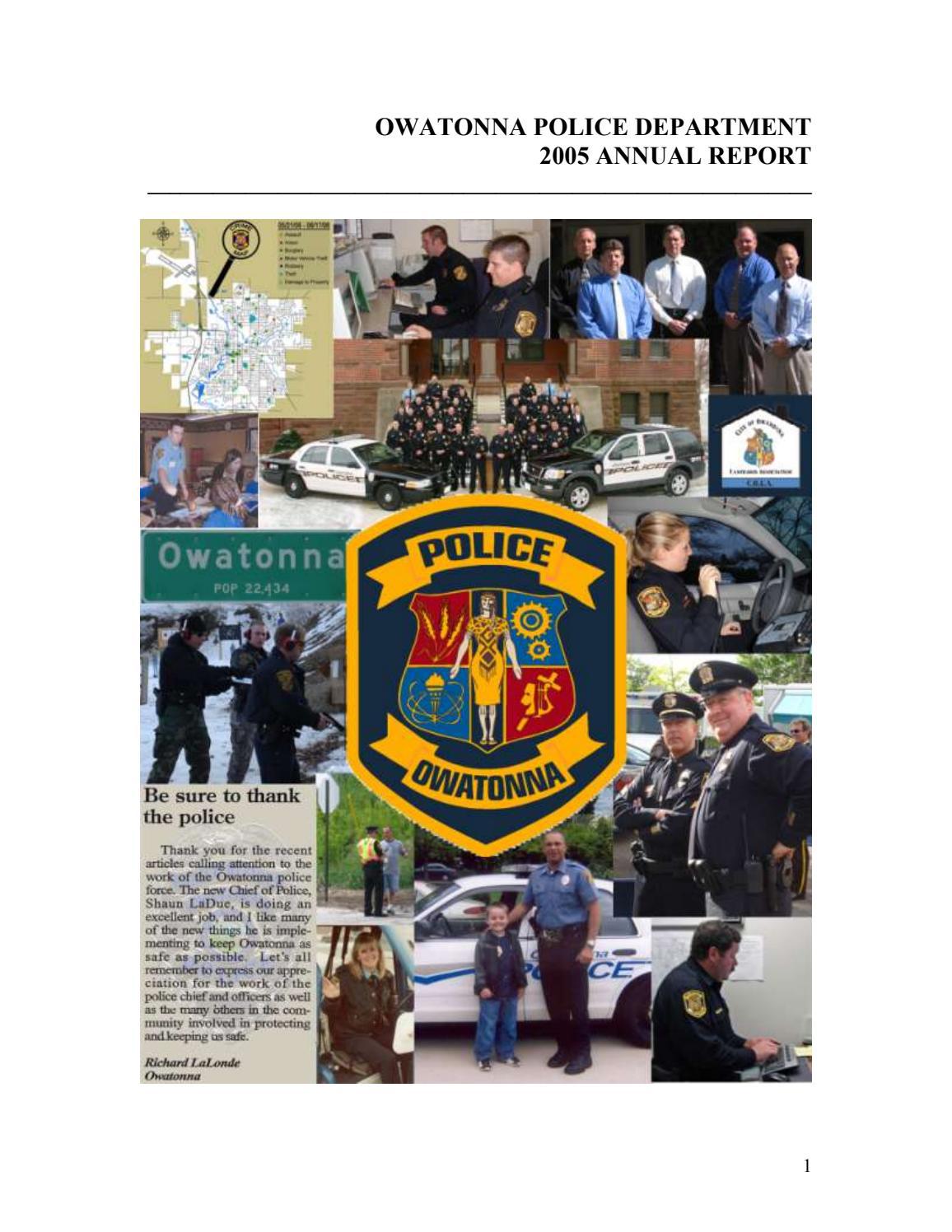 Owatonna Police Department2005 Annual Report by City of Owatonna Issuu