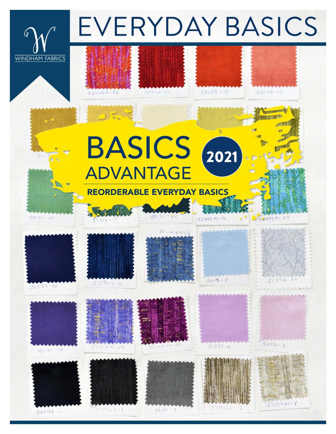 Basics Advantage Catalog / July 2021 by Windham Fabrics Issuu
