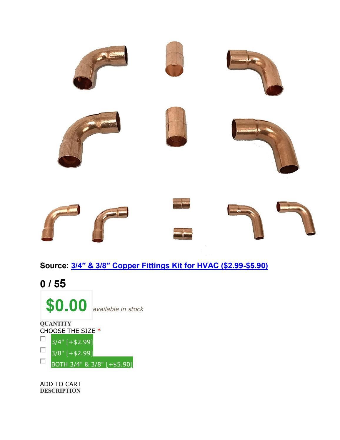 Copper Fittings Kit for HVAC by JovenRuthford Issuu