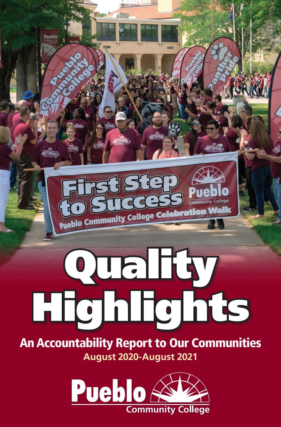 Pueblo Community College 2021 Quality Highlights by Pueblo Community