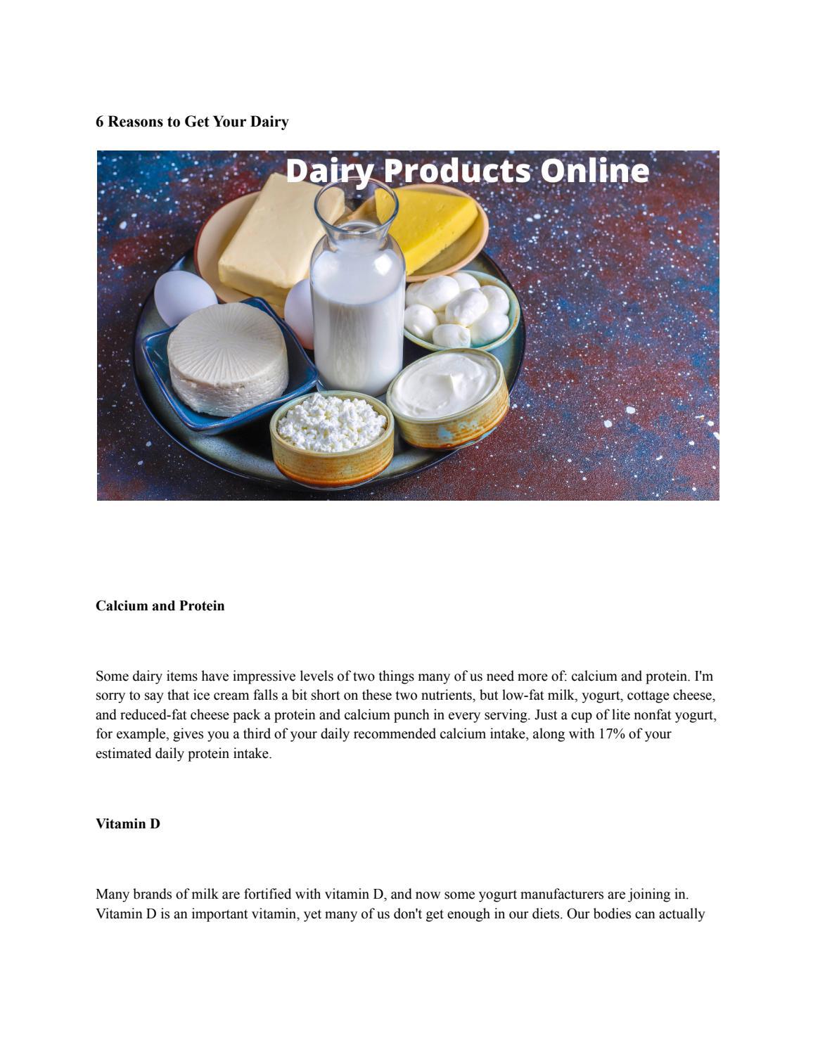 Dairy products online by Farzana Dubai - Issuu