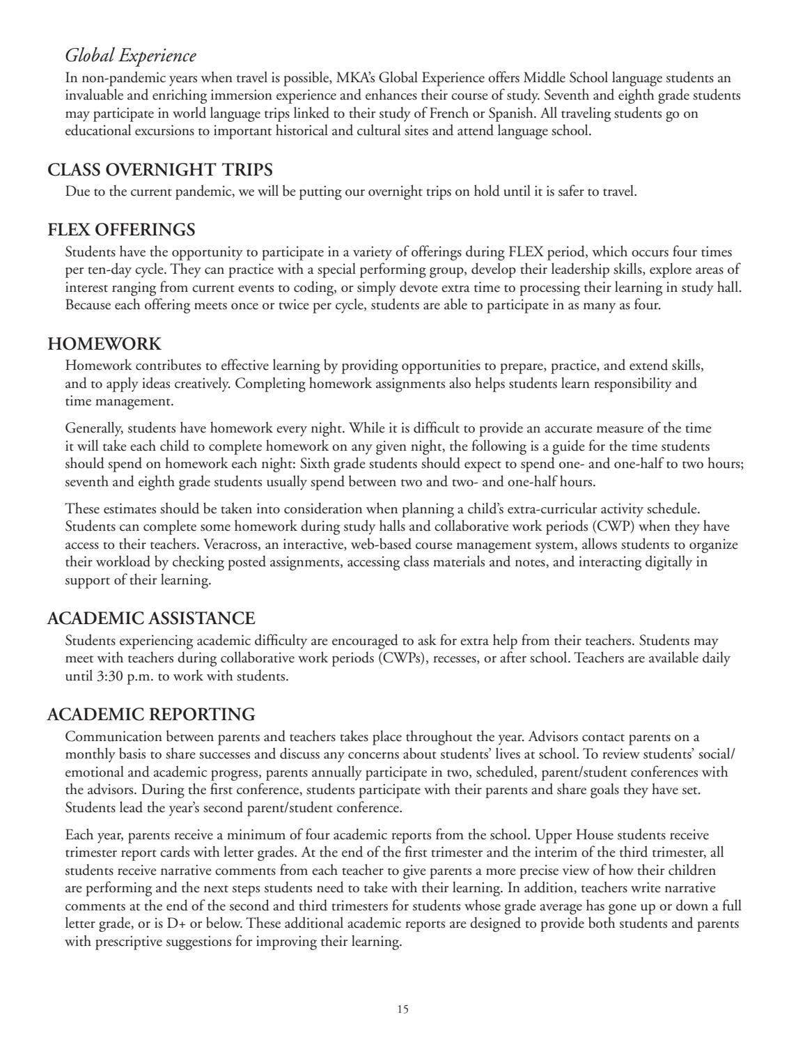 2021-2022 Middle School Curriculum Guide by Montclair Kimberley Academy ...