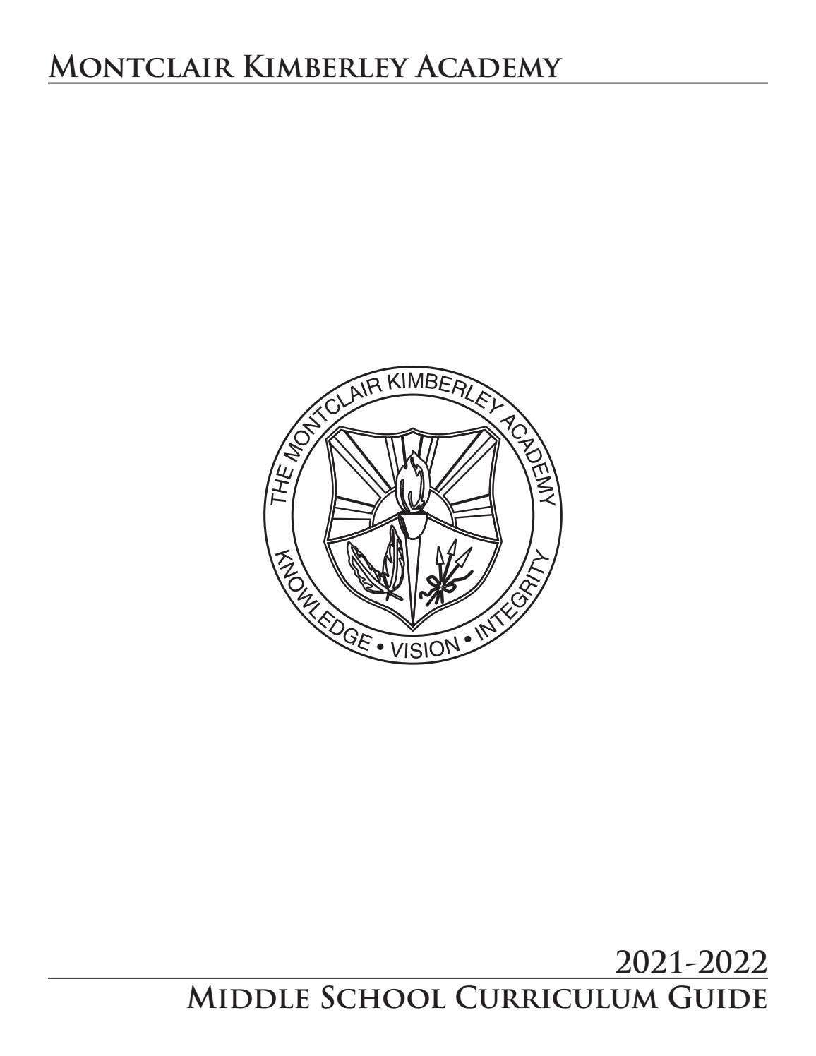 2021-2022 Middle School Curriculum Guide by Montclair Kimberley Academy ...