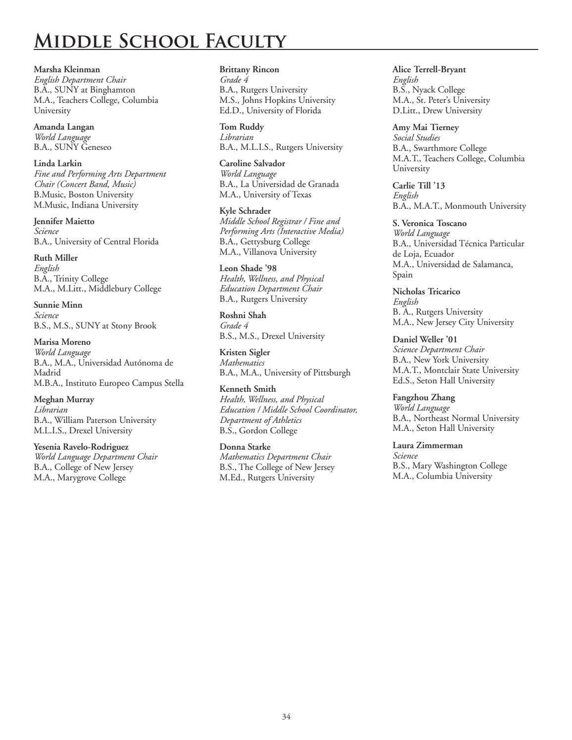2021-2022 Middle School Curriculum Guide by Montclair Kimberley Academy ...