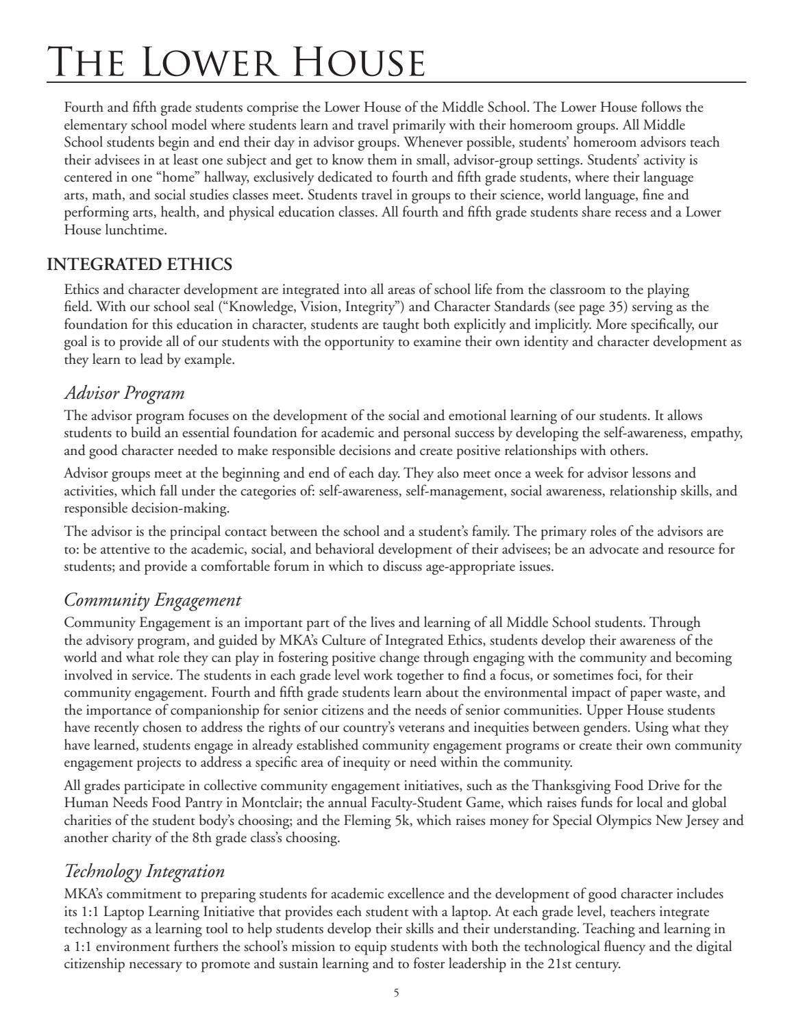 2021-2022 Middle School Curriculum Guide by Montclair Kimberley Academy ...