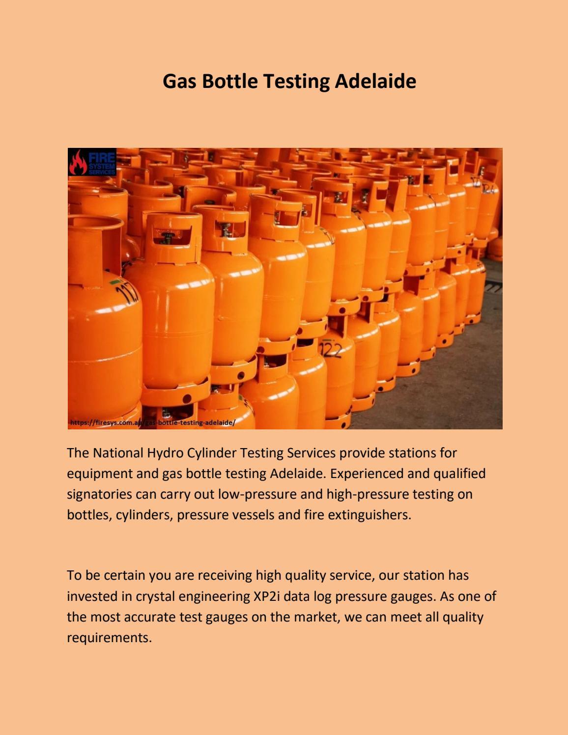 Gas Bottle Testing Adelaide by Fire System services Issuu