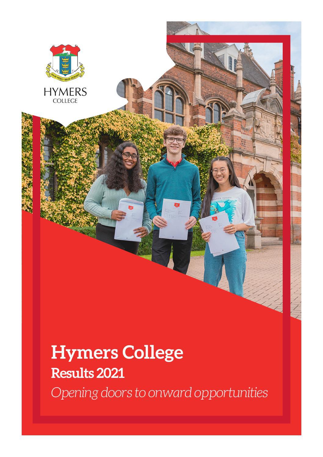 Hymers College Results 2021 by marketinghymers Issuu