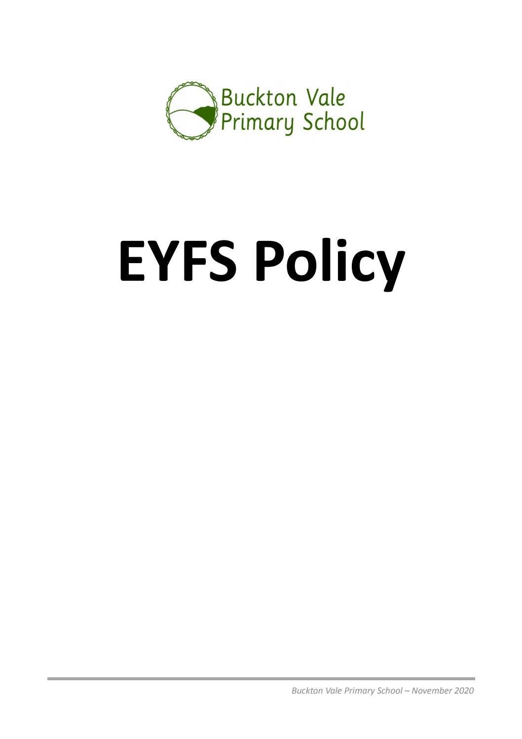 EYFS Policy by Schudio Issuu