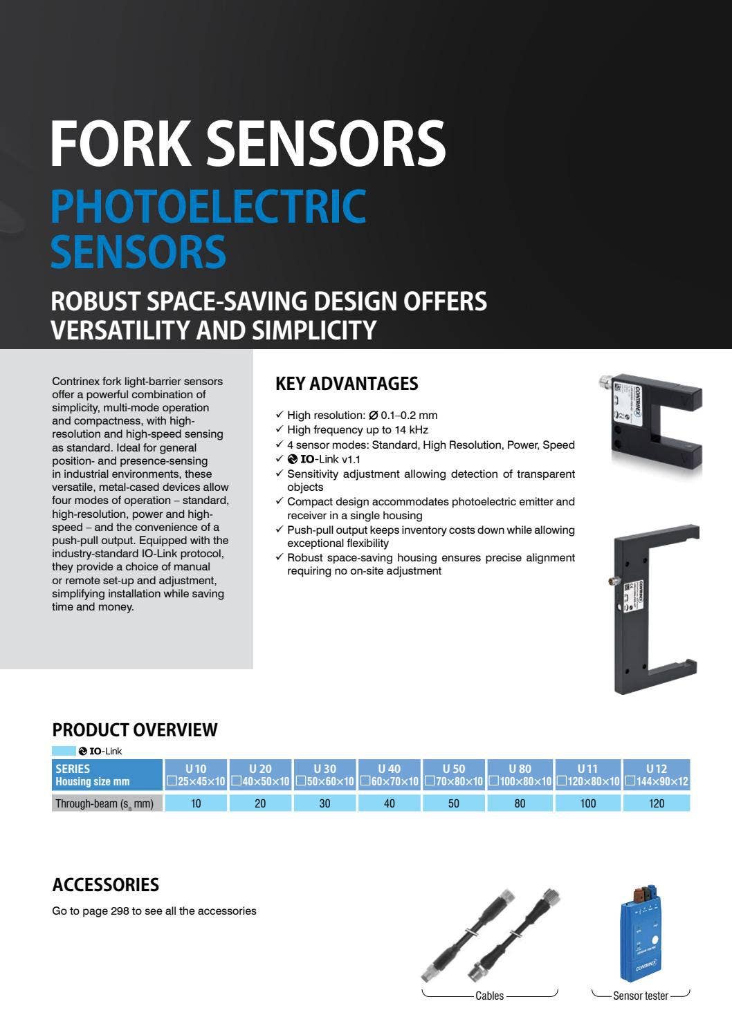 General Catalog 2021 Photoelectric Sensors, Fork Sensors by Contrinex