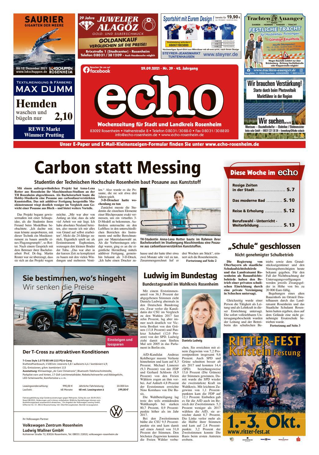 KW39 21 echoepaper By EchoWochenzeitung Issuu